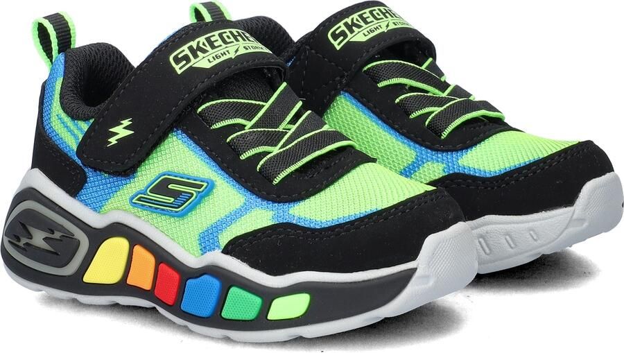 Skechers Play Scene jongens sneaker Zwart multi - Foto 4