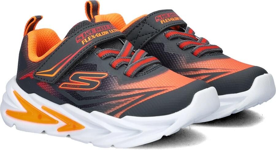 Skechers S Lighs Flex-Glow Ultra jongens sneaker Rood multi - Foto 3