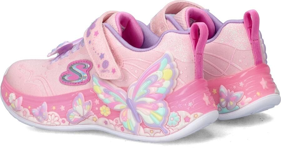 Skechers S-Lights Butterfly Bliss meisjes sneaker Roze - Foto 3