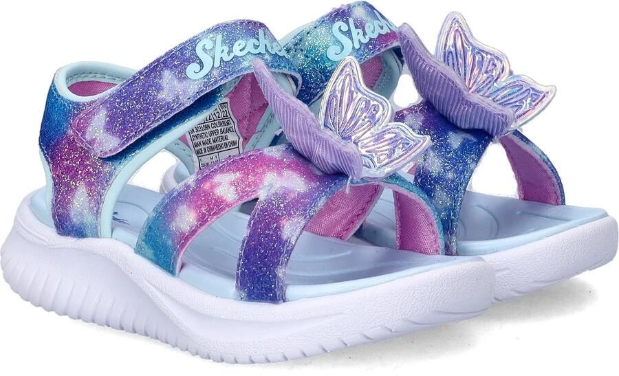 Skechers S-Lights Jumpster Butterfly Brites meisjes sandaal Blauw multi - Foto 5