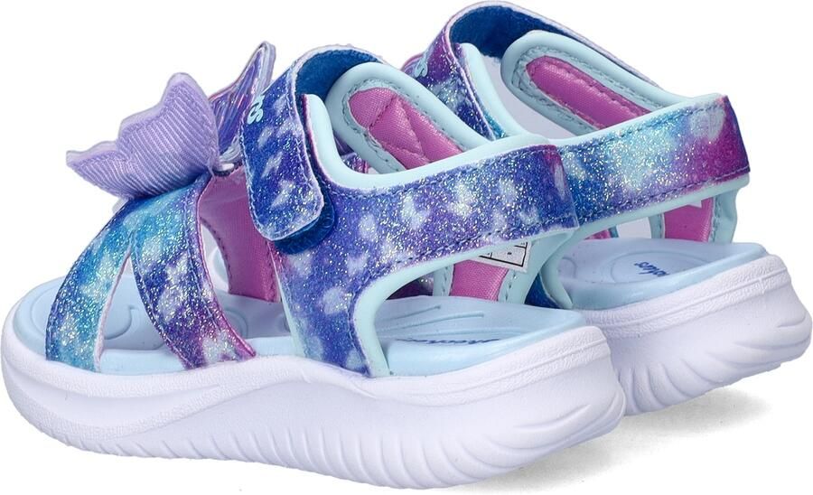 Skechers S-Lights Jumpster Butterfly Brites meisjes sandaal Blauw multi - Foto 4