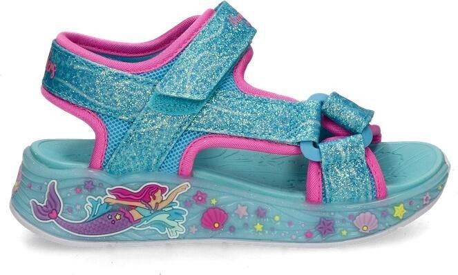 Skechers S Lights\Xae-Mermaid Dreams Zand Meisjes Sandalen Blauw - Foto 8