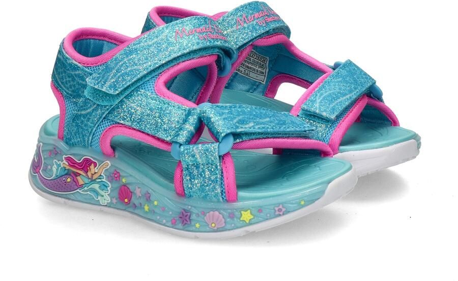 Skechers S Lights\Xae-Mermaid Dreams Zand Meisjes Sandalen Blauw - Foto 9