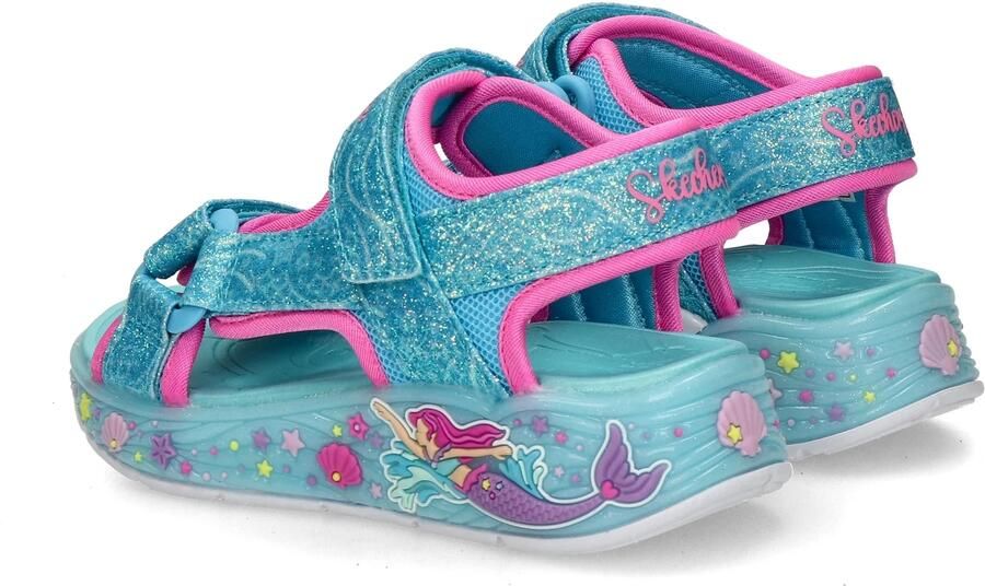 Skechers S Lights\Xae-Mermaid Dreams Zand Meisjes Sandalen Blauw - Foto 10