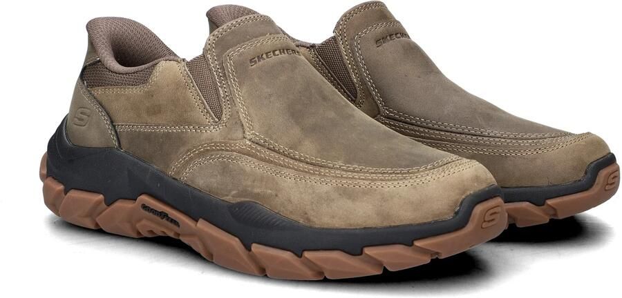 Skechers Hands Free Slip-Ins Santoro Archaic heren instapper Donker Taupe - Foto 3