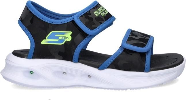 Skechers SOLA GLOW SANDAL CAMO BRIGH Jongens Sandalen Zwart - Foto 6