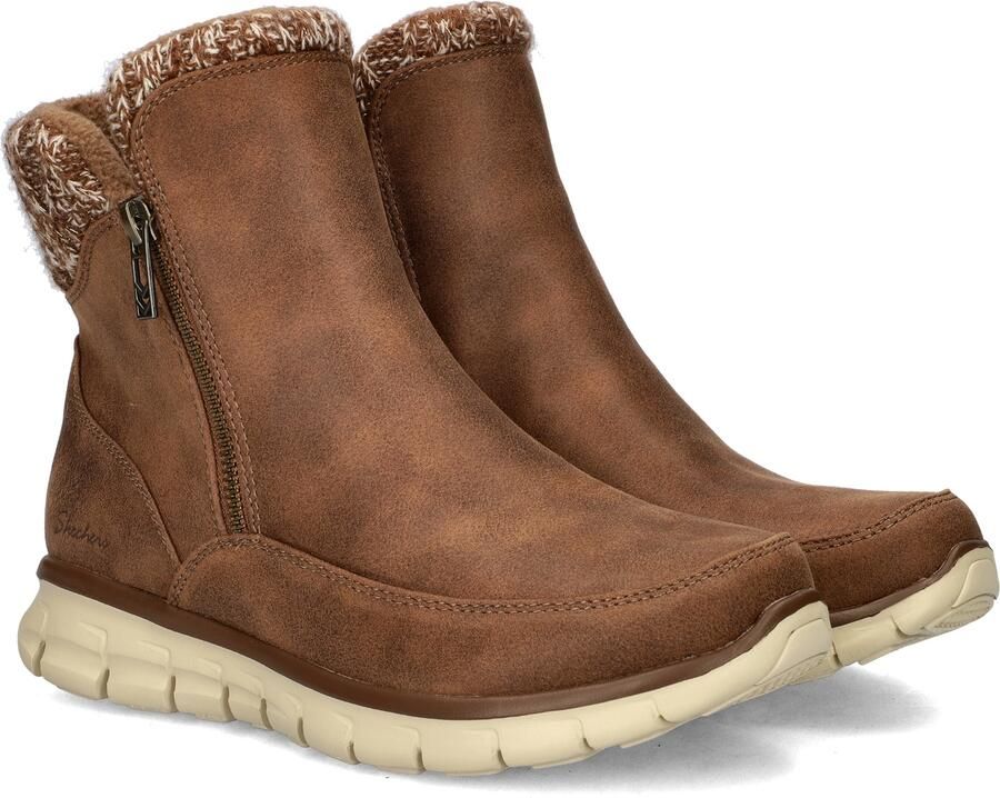 Skechers Lovely Collab Vegan Gebreide Enkellaars Brown Dames - Foto 9