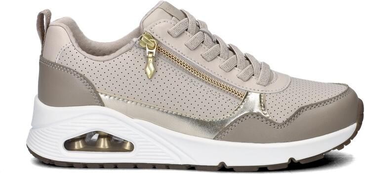 Skechers UNO- METALLIC SLIDERS Dames Sneakers Taupe - Foto 10