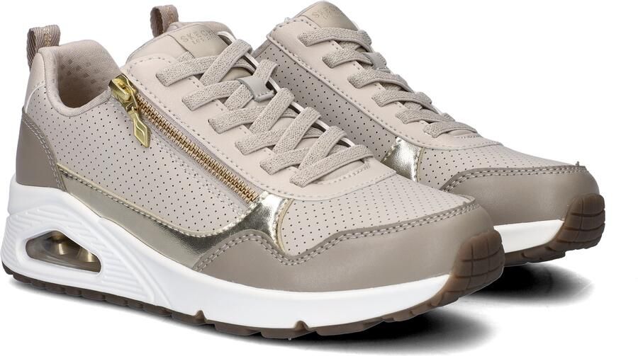 Skechers UNO- METALLIC SLIDERS Dames Sneakers Taupe - Foto 12