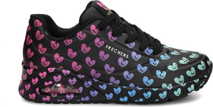 Skechers Uno Live Colorfully dames sneaker Zwart multi - Foto 2