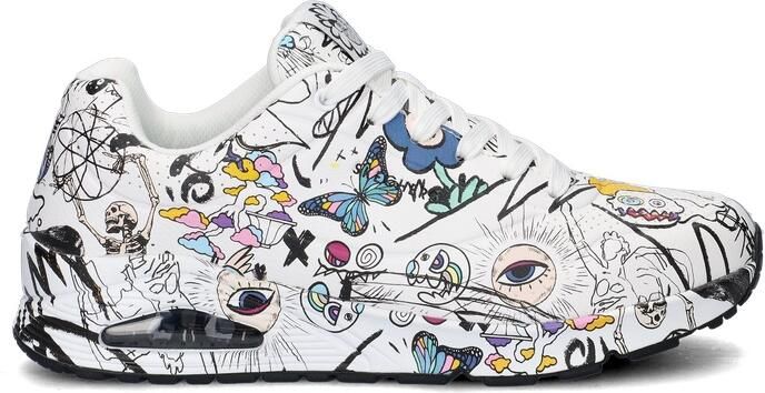 Skechers Vexx: Uno Process Sketch Sneakers Laag Wit - Foto 9