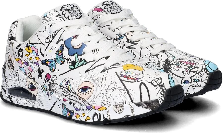 Skechers Vexx: Uno Process Sketch Sneakers Laag Wit - Foto 10
