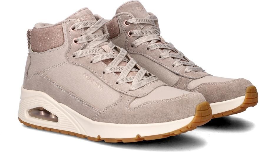 Skechers Uno Stacre Shine Dames Sneakers Beige - Foto 4