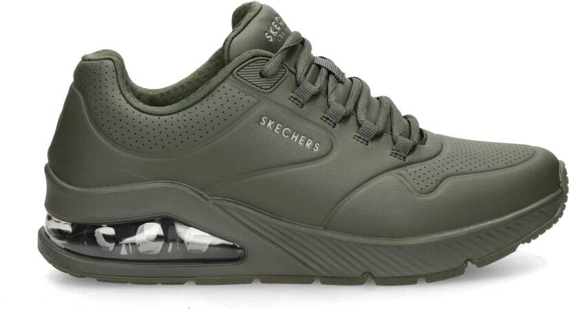 Skechers Sneakers Groen Imitatieleer 300430 Heren Kunstleer - Foto 4
