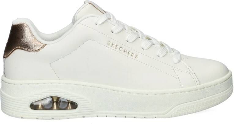 Skechers Uno Court leren sneakers wit