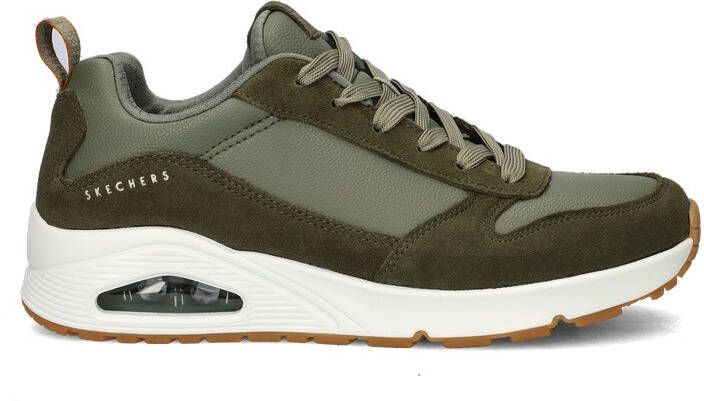 Skechers Uno Stacre Heren Sneakers Olijfgroen - Foto 8