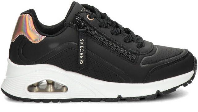 Skechers Uno Gen1 Zip And Stride Meisjes Sneakers Zwart;Ros�goud - Foto 5