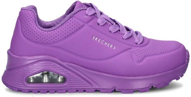 Skechers Uno sneakers paars Meisjes Imitatieleer Effen 36