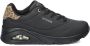 Skechers uno jungle nite Lage sneakers dames Zwart - Thumbnail 2