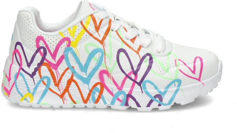 Skechers Uno Lite Spread The Love Meisjes Sneakers Wit Mutlicolour - Foto 13