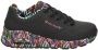 Skechers Sneakers met sleehak UNO-LOVING LOVE Vrijetijdsschoen lage schoen veterschoen met coole graffiti-print - Thumbnail 4