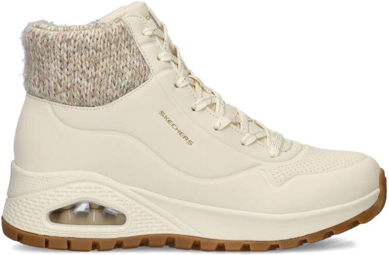 Skechers Uno Rugged gevoerde sneakers ecru