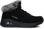 Skechers Uno Rugged Wintriness gevoerde suède sneakers zwart - Thumbnail 1