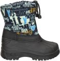 Snow Fun snowboots donkerblauw multi Jongens Meisjes Synthetisch Tekst 29 - Blauw