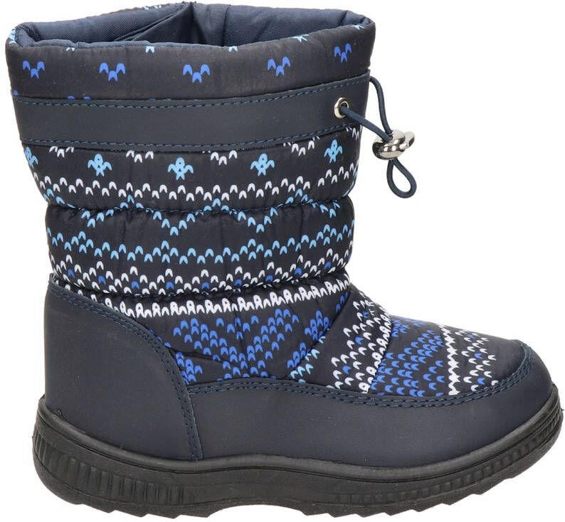 Snow Fun snowboots zwart blauw Meisjes Imitatieleer Meerkleurig 35
