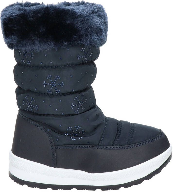 Snow Fun snowboots met strass steentjes blauw Meisjes Textiel 32