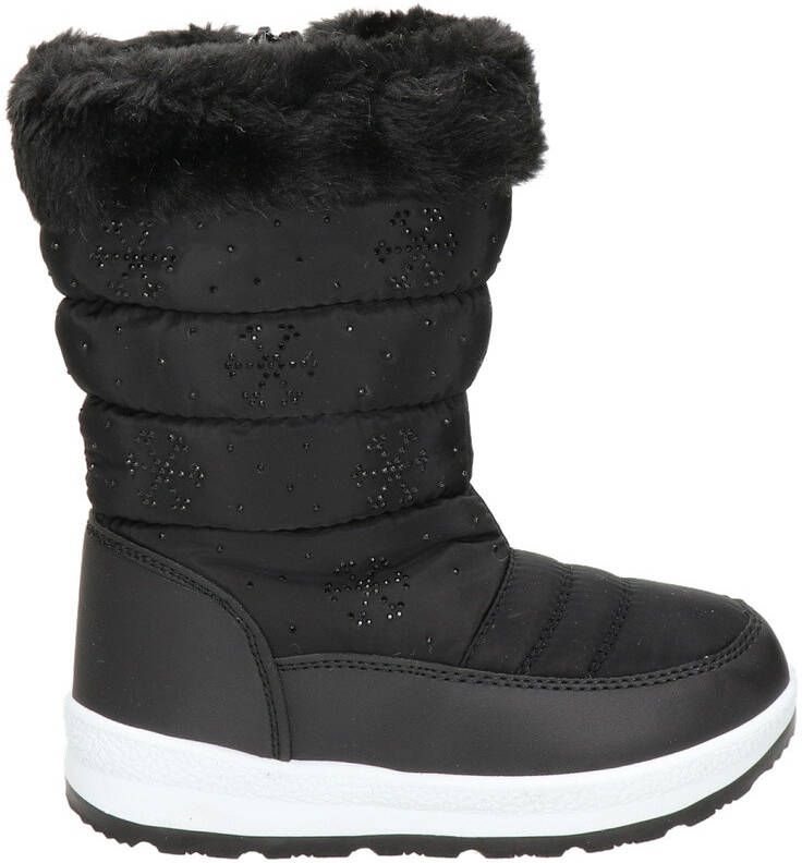 Snow Fun snowboots met strass steentjes zwart Meisjes Textiel 31