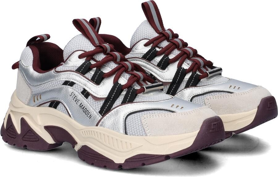 Steve Madden Animates-E chunky sneakers donkerrood grijs - Foto 6