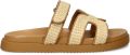 Steve Madden Leren slippers met klittenband model 'MISSILE' - Beige