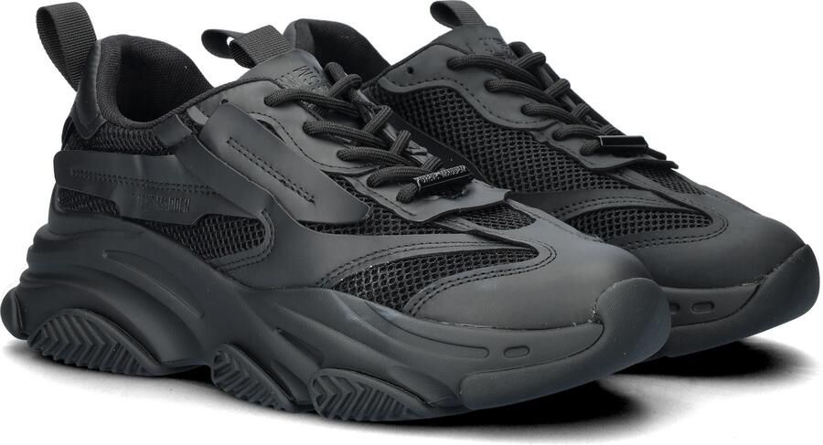 STEVE MADDEN Possess Zwart Leer Lage sneakers Heren - Foto 3