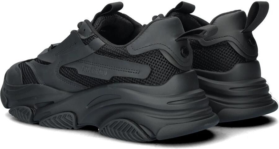 STEVE MADDEN Possess Zwart Leer Lage sneakers Heren - Foto 4