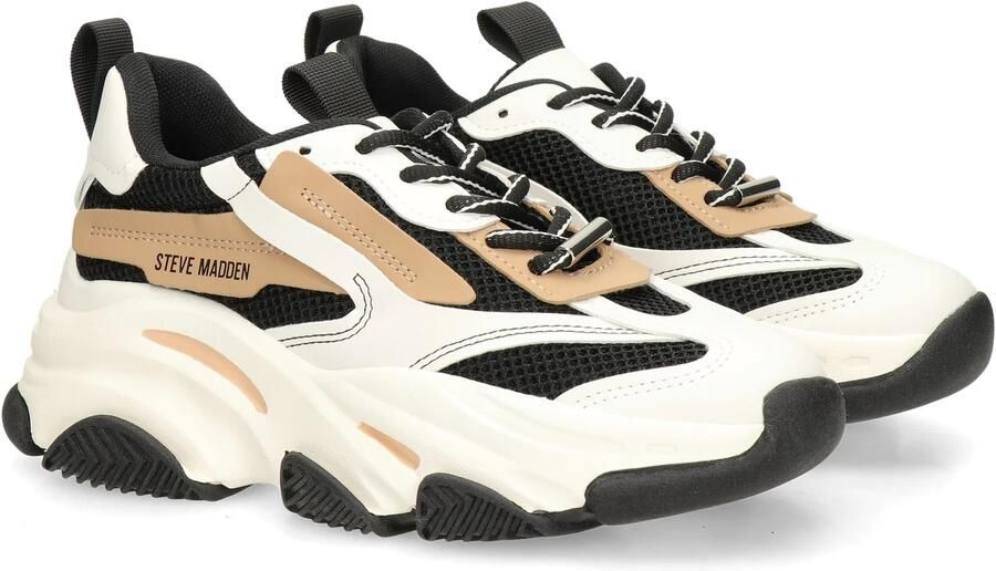 STEVE MADDEN Possession-E tan Zwart Kunststof Lage sneakers Dames - Foto 9
