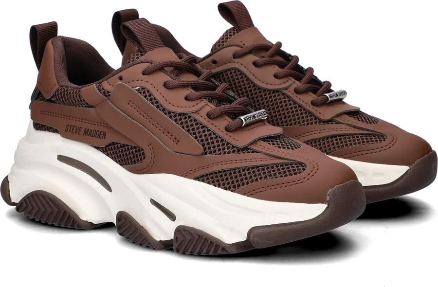 Steve Madden Possession Sneakers Laag Donkerbruin - Foto 8