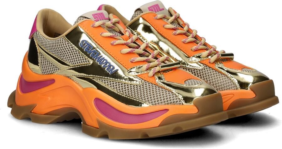 STEVE MADDEN Zoomz gold multi Goud Mesh Lage sneakers Dames - Foto 4