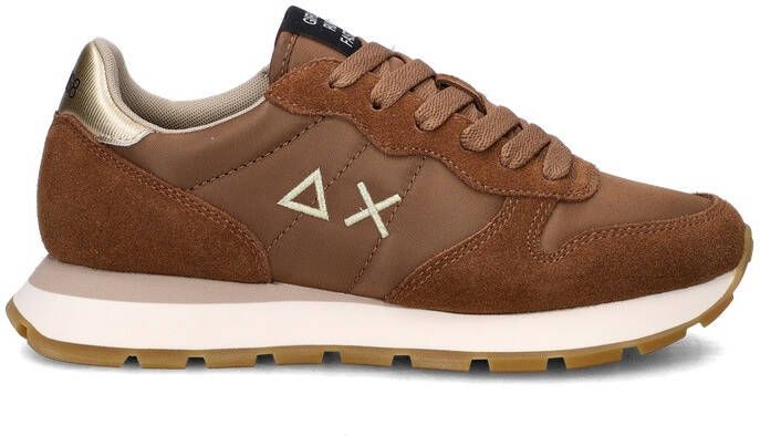 Sun68 Ally Solid Nylon Sneakers Dames Bruin - Foto 2