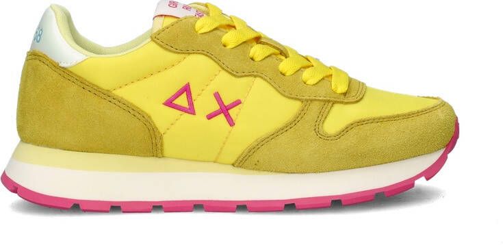 Sun68 Gele Ally Solid Nylon Sneakers Yellow Dames - Foto 4