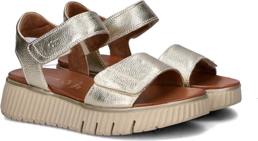 Tamaris Comfort Sandalen Plat Sandalen Plat Goudkleur - Foto 11