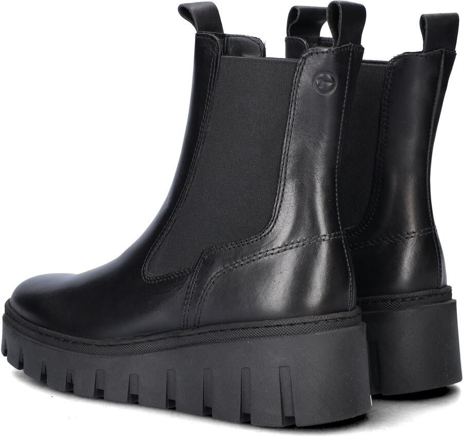 Tamaris dames chelsea boot leren laarzen enkellaars vrouwen leer M2549141 zwart - Foto 14