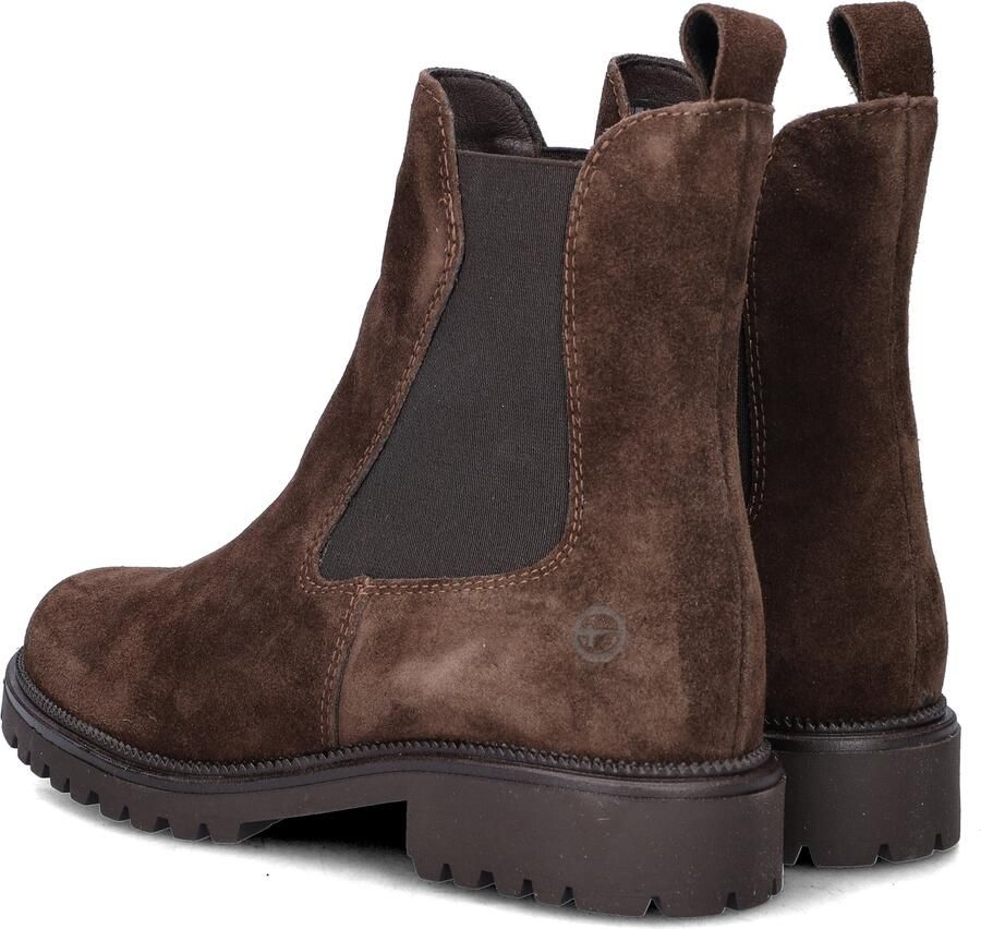 Tamaris Chelsea boots 'Schnürstiefel Damen 1-25427-41 090 Echtleder in schwarz' zwart - Foto 13