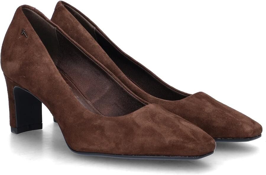 Tamaris 1-22455-47 Mocca Lederen pump met hak - Foto 3