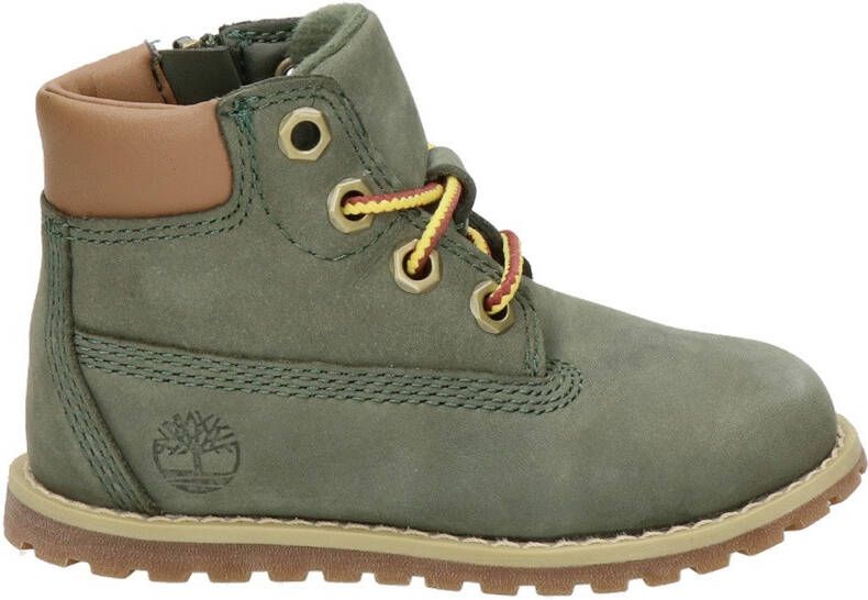 Timberland Pokey Pine 6in Boot Kids Veterboots Laarzen Met Veters Groen