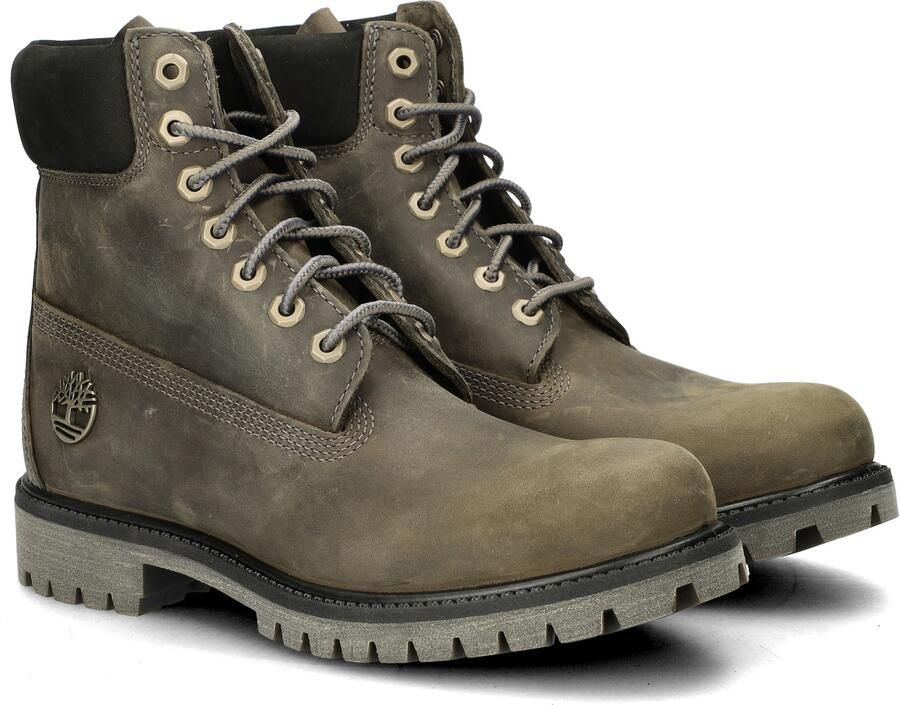 Timberland 6 Inch Premium leren veterboots grijs