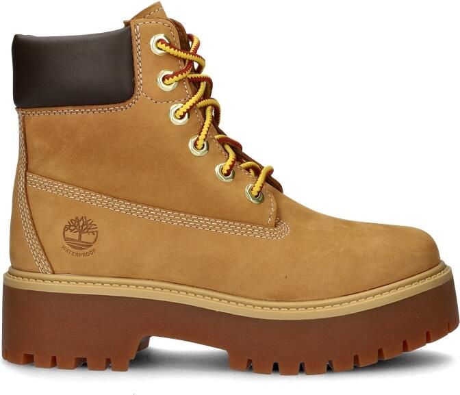 Timberland 6 Inch Lace Up Veterboots Laarzen Met Veters Dames Camel - Foto 2