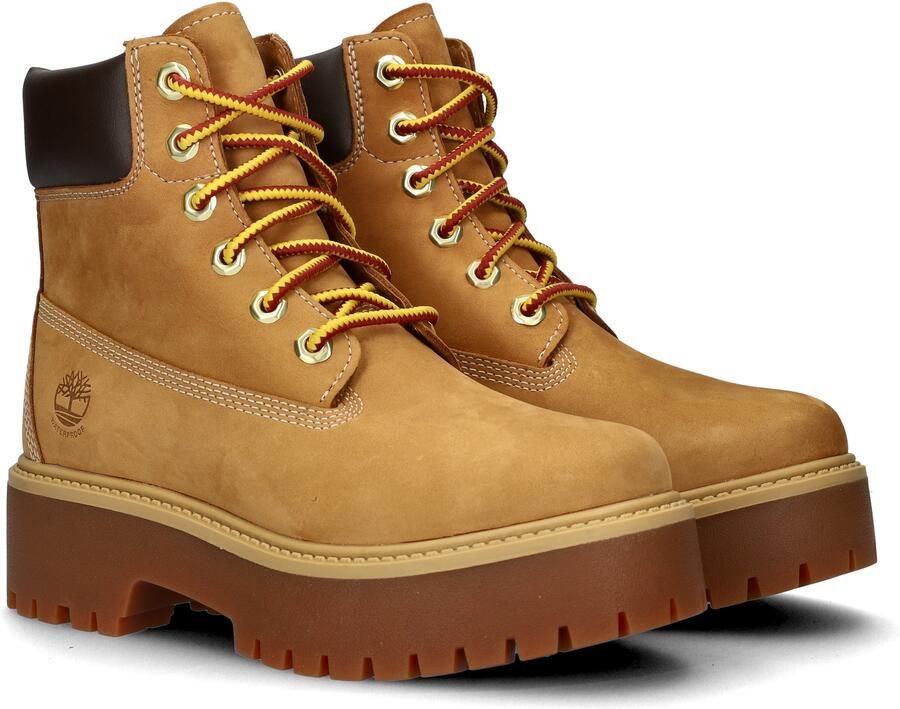 Timberland 6 Inch Lace Up Veterboots Laarzen Met Veters Dames Camel - Foto 4