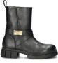 Tommy Hilfiger Bikerboots BIKER LEATHER blokhak enkellaars laarzen met gouden sieraad - Thumbnail 1