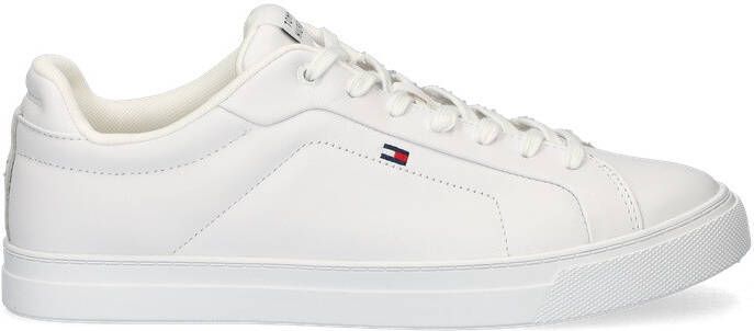 Tommy Hilfiger Plateausneakers ICON COURT LTH FLAG ESS vrijetijdsschoen lage schoen veterschoen met kleine logovlag - Foto 4